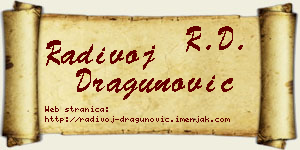 Radivoj Dragunović vizit kartica